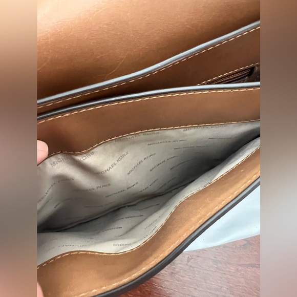 MICHAEL Michael Kors Brown & Tan Top Handle Logo Bag - Picture 10 of 11